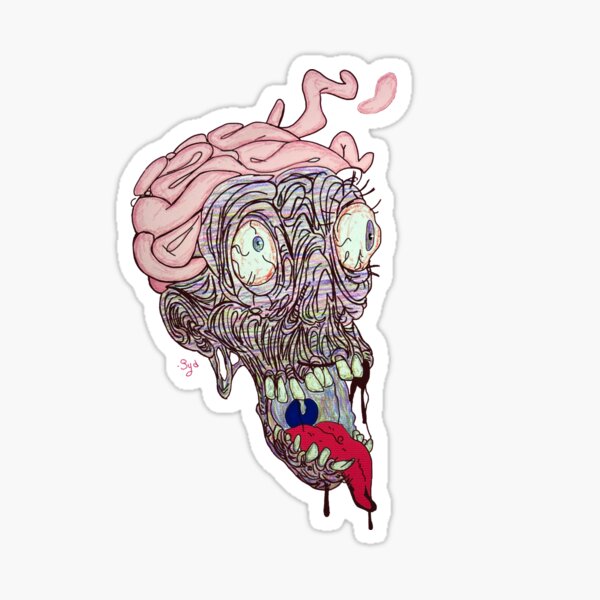 Show Me Your Brains Sticker
