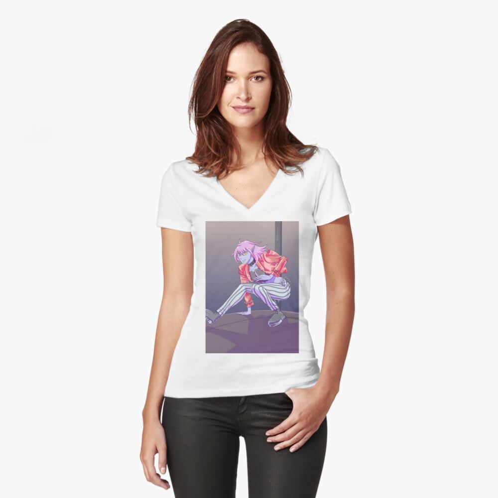 Item preview, Fitted V-Neck T-Shirt designed and sold by isisislas.