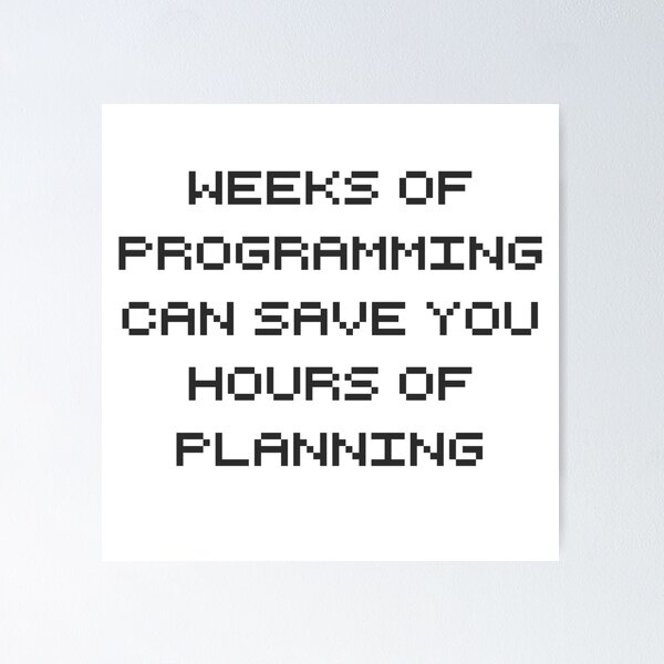 Item preview, Plan your programming. designed and sold by Ewlbo.