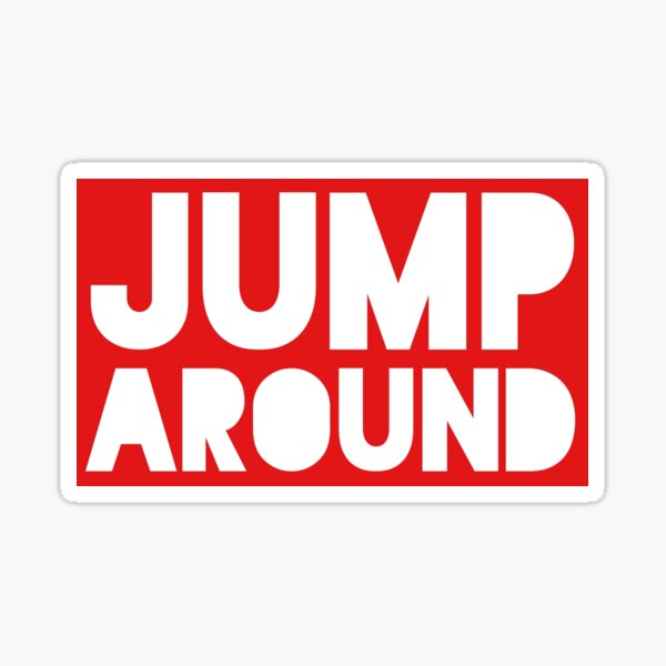 Jump Around Graphic Sticker