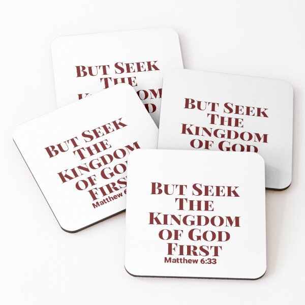 Item preview, But Seek First His Kingdom and His Righteousness, and All These Things Will Be Given To You as Well. Matthew 6:33- Biblical Inspiration designed and sold by ebocraft.