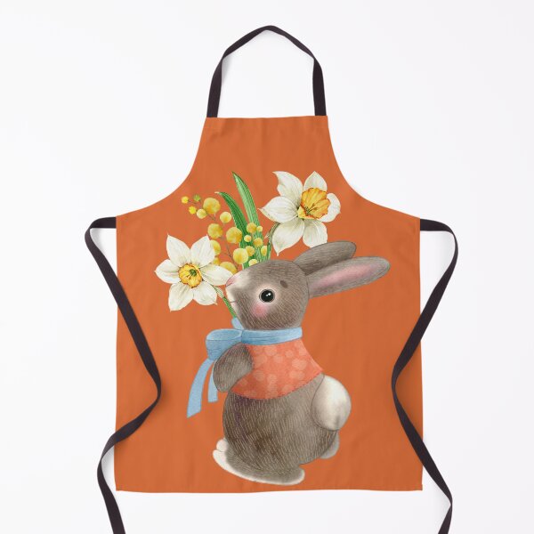 Item preview, Cute Bunny Rabbit with bouquet of flowers ! designed and sold by PRT-SHIRTS.
