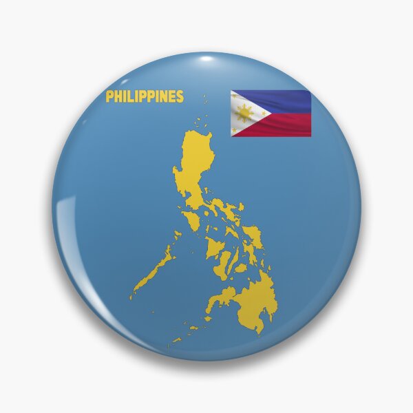 Aperçu de l'œuvre Drapeau philippin ondulé avec carte des Philippines créée et vendue par mashmosh.