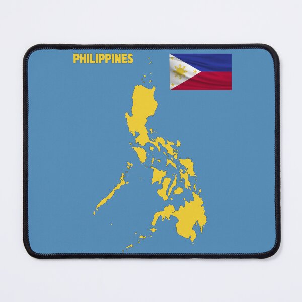 Item preview, Wavy Philippine Flag with Map of Philippines  designed and sold by mashmosh.