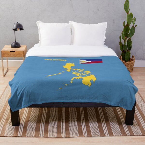 Item preview, Bandera filipina ondulada con mapa de Filipinas designed and sold by mashmosh.