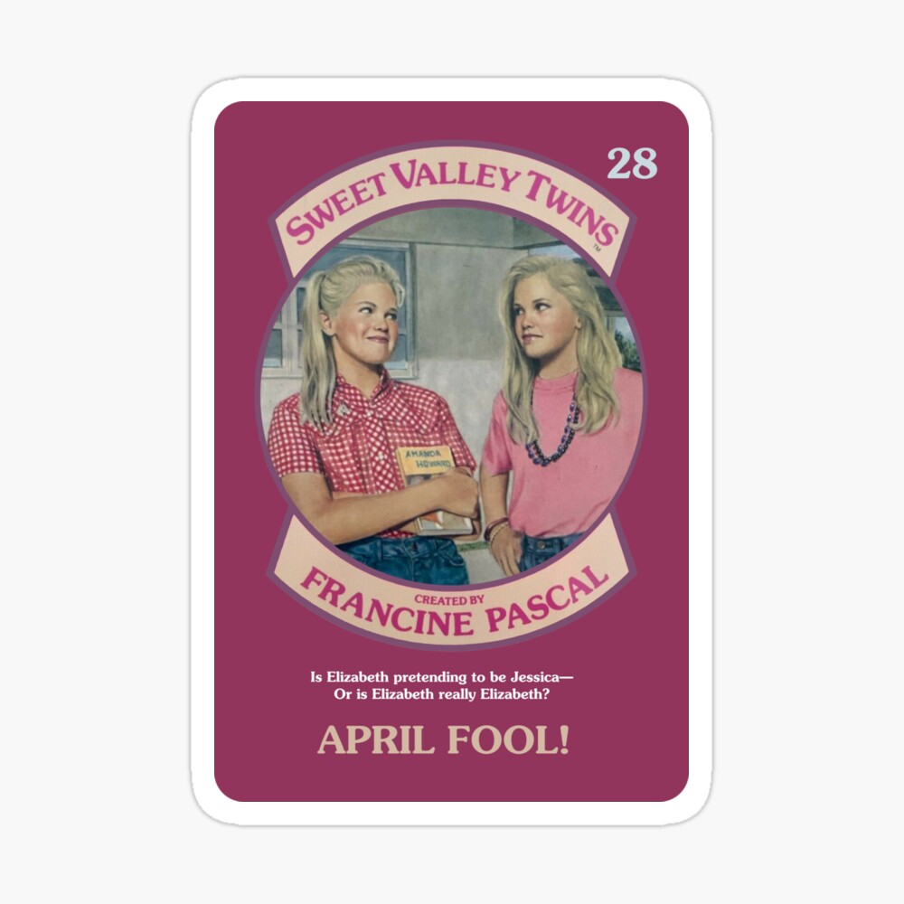 Sweet Valley Twins Vintage Book Cover: April Fool #28