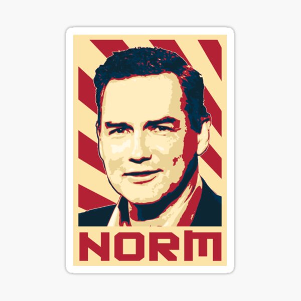 &ldquo;Norm Macdonald&rdquo; Sticker by EmilyMontgomer | Redbubble