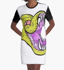 Tongue Twister Graphic T-Shirt Dress