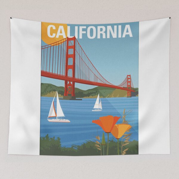 Item preview, Visit Travel To California Aesthetic Poster designed and sold by zakuzikot.
