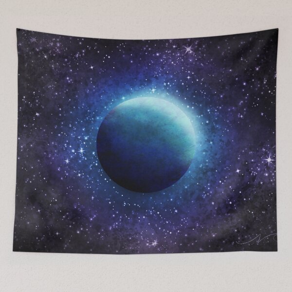 Item preview, A Planet In Sapphire designed and sold by NsCrafting.