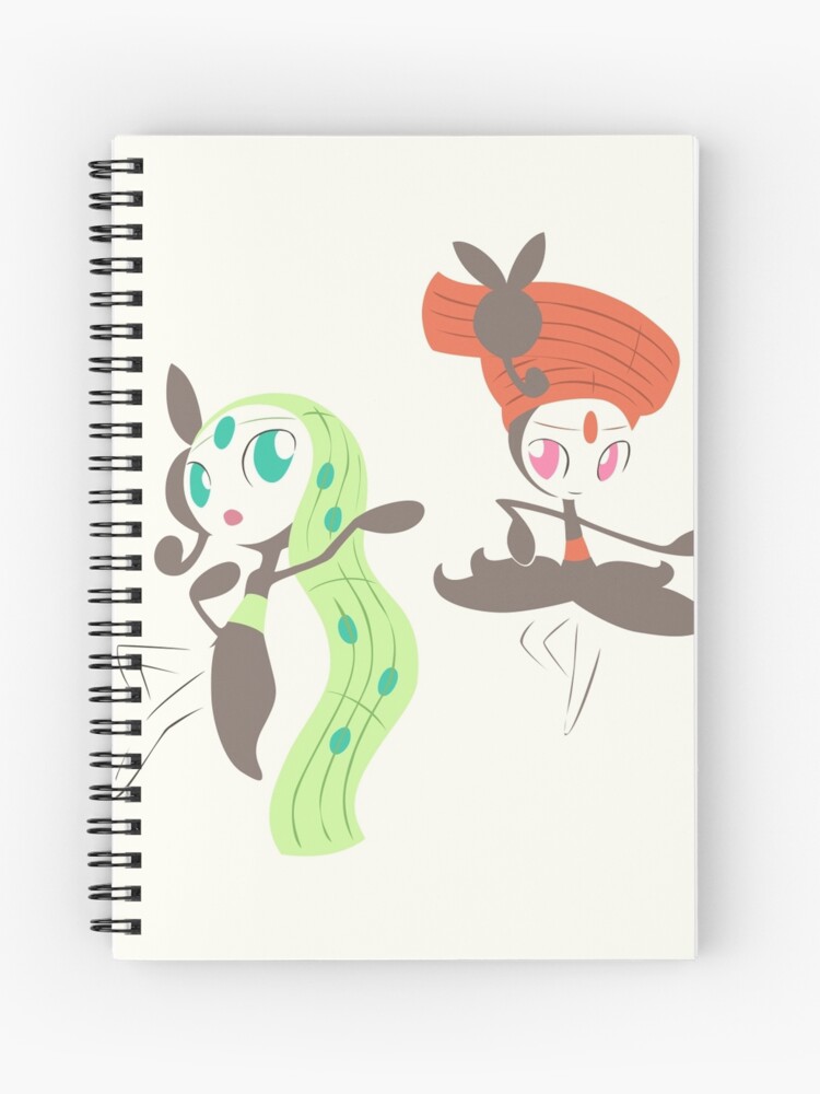 648 Meloetta Spiral Notebook for Sale by MapleRose