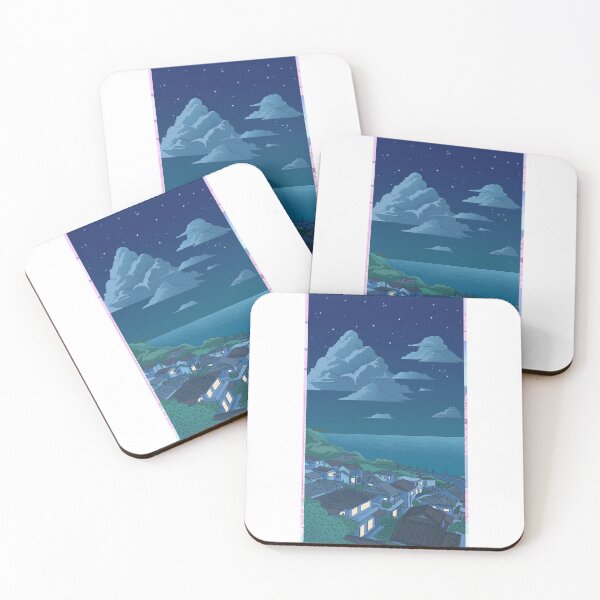 Item preview, Anime Night Scenery designed and sold by Cute Bunny.