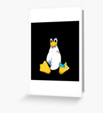 Linux is OP Greeting Card