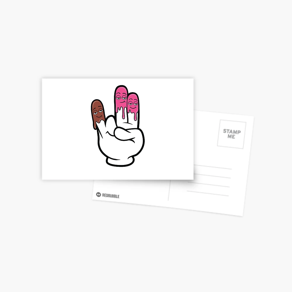 2 in the pink 1 in the stink shocker hand sign glove