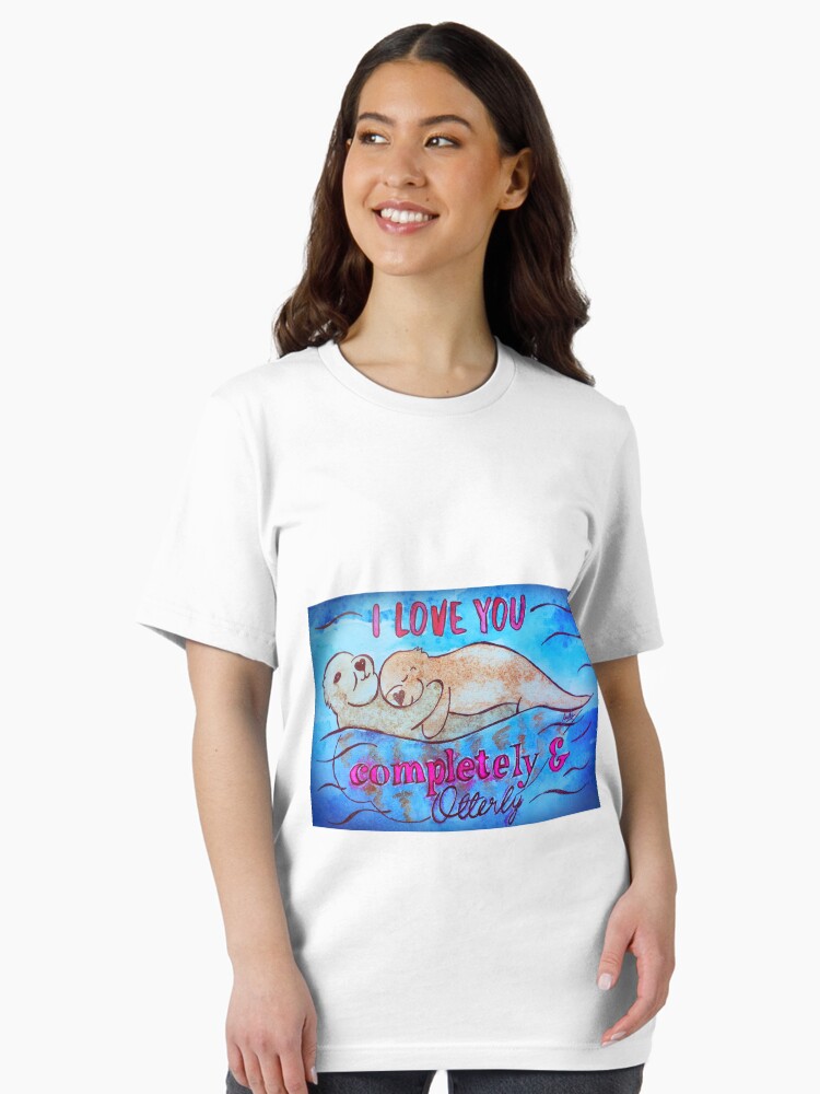 Thumbnail 2 of 7, Essential T-Shirt, I Love You Completely And Otterly designed and sold by Shilissimo.
