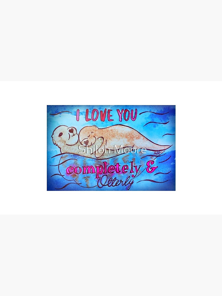 Thumbnail 4 of 4, Coffee Mug, I Love You Completely And Otterly designed and sold by Shilissimo.
