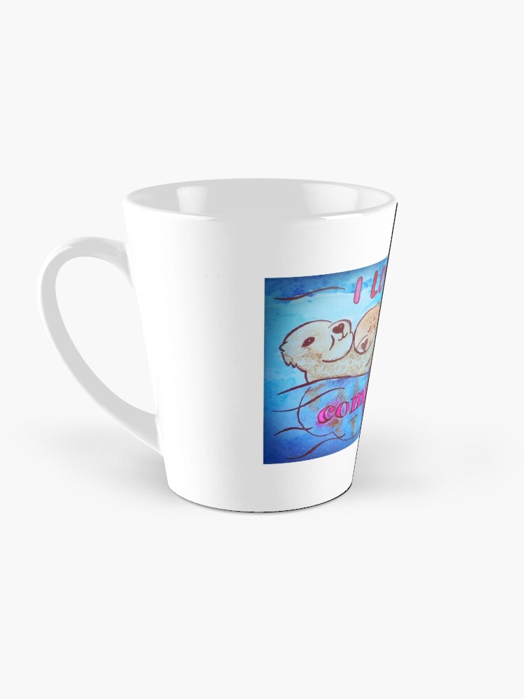 Thumbnail 3 of 4, Coffee Mug, I Love You Completely And Otterly designed and sold by Shilissimo.