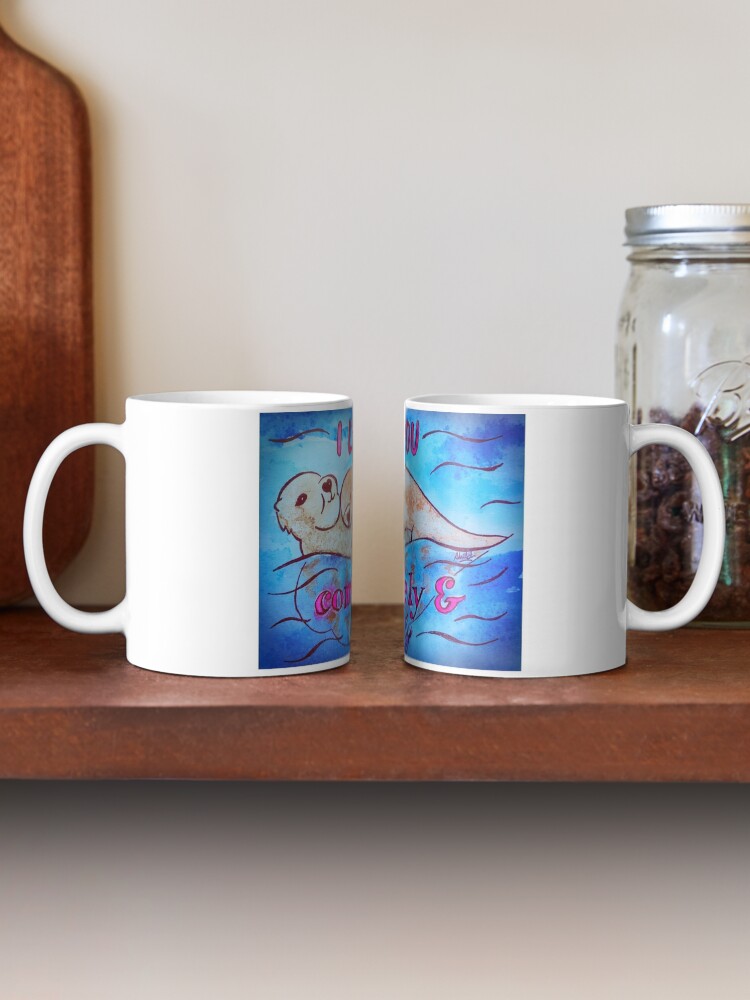 Thumbnail 2 of 6, Coffee Mug, I Love You Completely And Otterly designed and sold by Shilissimo.