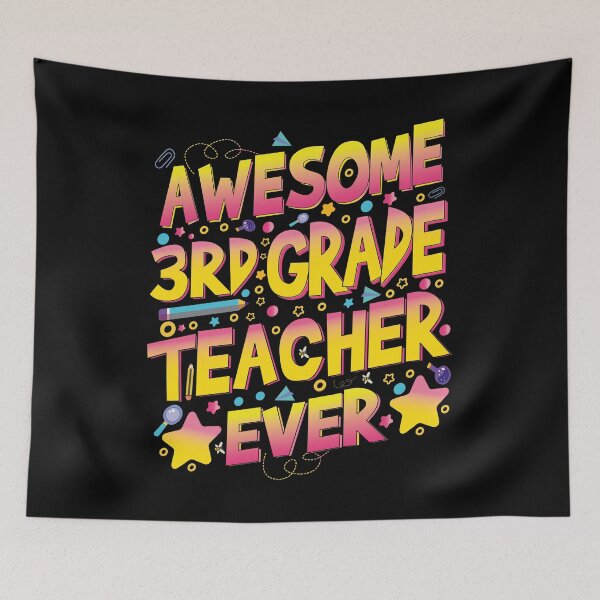 Item preview,  Third 3rd Grade Awesome Teacher Ever Kids and Teachers Gifts designed and sold by YAHIA-14.