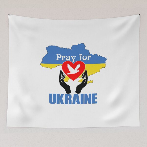 Item preview, Pray for Ukraine | Stop War in Ukraine - Peace and Love for Ukraine designed and sold by Amazing Arts Designs.