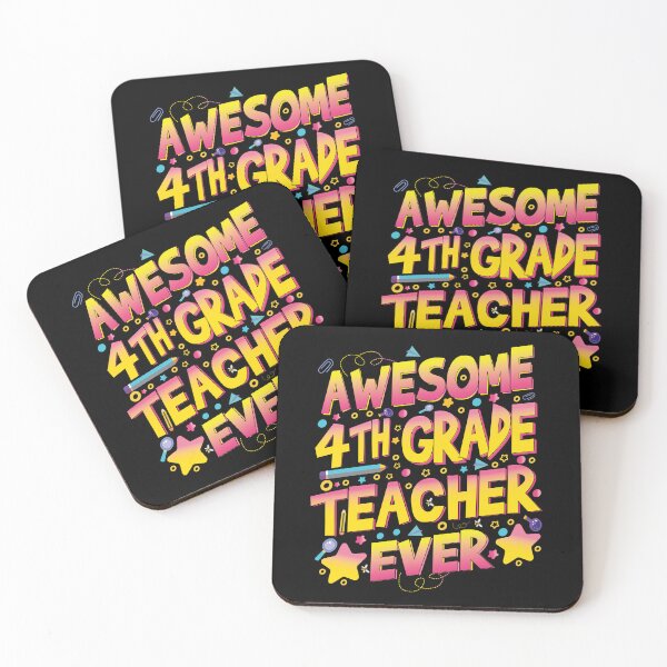 Item preview, Fourth 4th Grade Awesome Teacher Ever Kids and Teachers Gifts designed and sold by YAHIA-14.