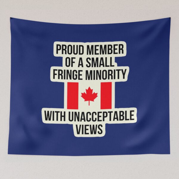 Item preview, proud member of a small fringe minority with unacceptable views               designed and sold by BBkeysVN.