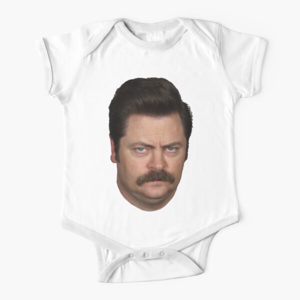 Ron Swanson Short Sleeve Baby One-Piece
