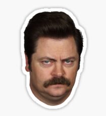 Ron Swanson: Stickers | Redbubble