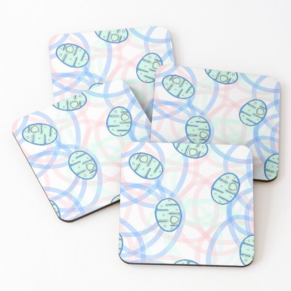 Item preview, Mitochondrion in Blue with abstract lines designed and sold by fogoosherie.