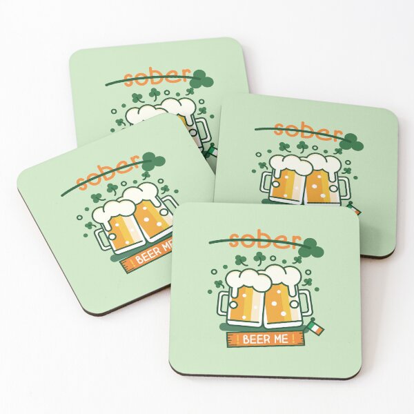 Item preview, Not Sober - Beer Me! (on Green) designed and sold by PawsitiveMum.
