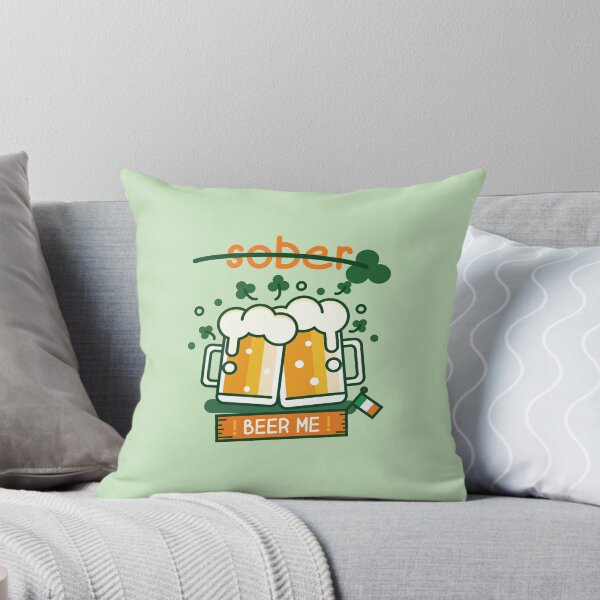 Item preview, Not Sober - Beer Me! (on Green) designed and sold by PawsitiveMum.