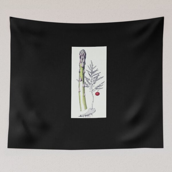 Item preview, Vintage Asparagus Drawing from the 1800's designed and sold by MountMercantile.
