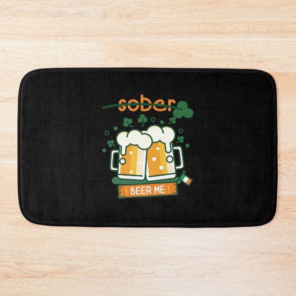 Item preview, Not Sober - Beer Me! (on Black) designed and sold by PawsitiveMum.