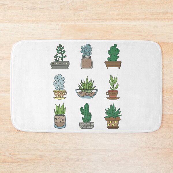 Item preview, Potted Succulents & Cactuses Plant Gardening designed and sold by Happy Puppy Print On Demand.