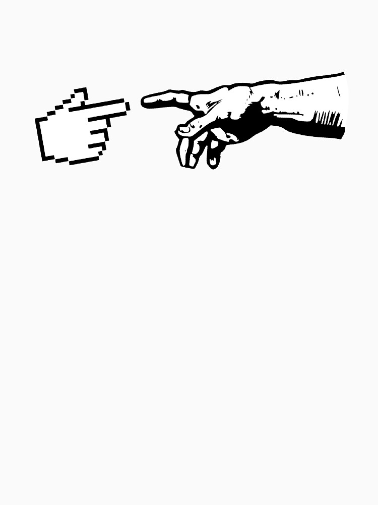 Thumbnail 7 of 7, Essential T-Shirt, God and The Machine Hands designed and sold by TheShirtYurt.