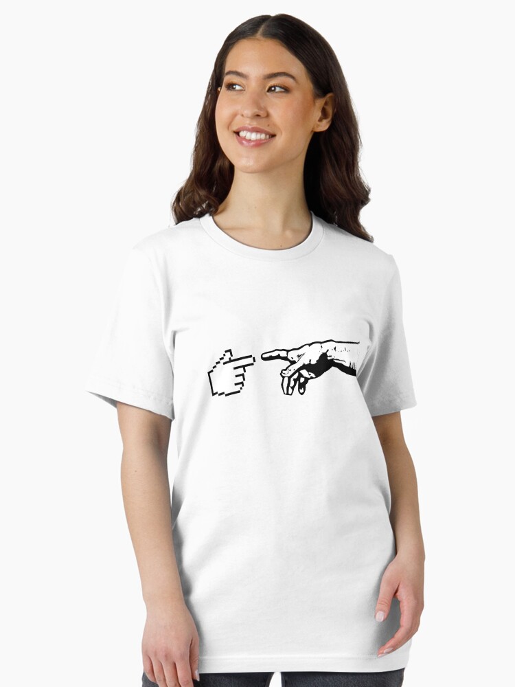 Thumbnail 1 of 7, Essential T-Shirt, God and The Machine Hands designed and sold by TheShirtYurt.