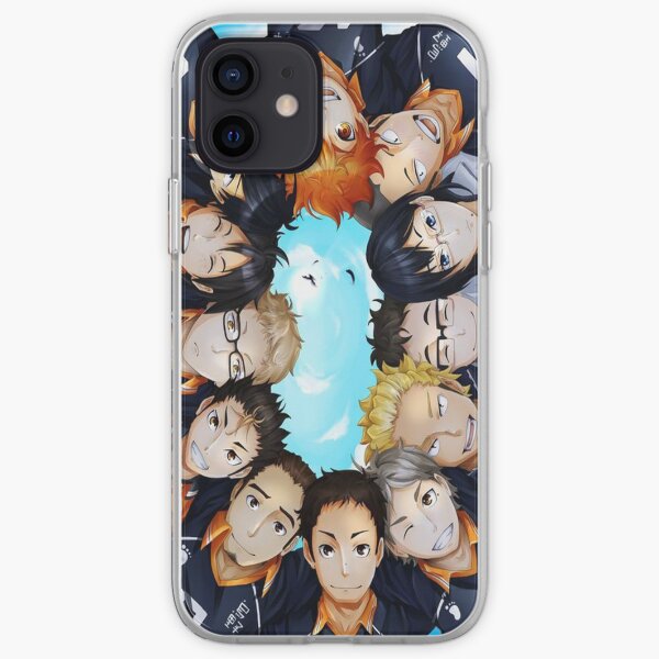 Haikyuu!!! characters circle iPhone Soft Case