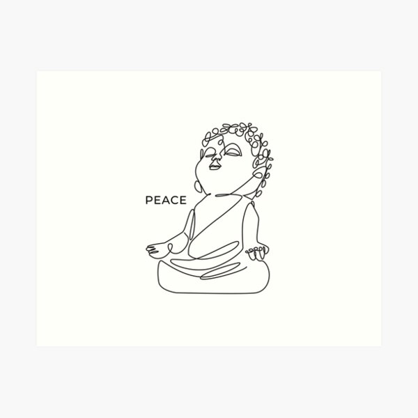 Be Happy Little Buddha - cute buddha good vibes and positivity  Art Board  Print for Sale by wwgkqhvasg93