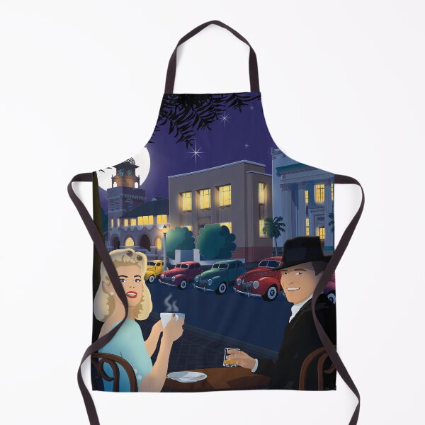 Item preview, Lismore, Australia - Vintage Style Travel Art - Classic Cars and Art Deco Buildings designed and sold by Jazznote.