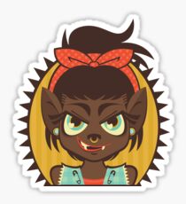 Werewolf Girl Sticker