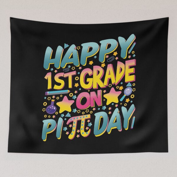 Item preview, Happy 1st First Grade On Pi Day 3.14 Math Lovers Teachers and Kids Gifts designed and sold by YAHIA-14.