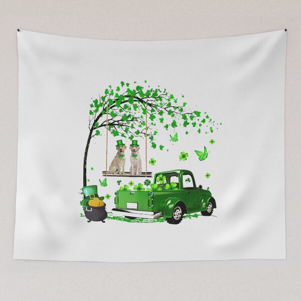 Item preview, Green Truck Patrick, Green Tree, Happy St. Patrick's Day, Yellow Labrador Retriever, Green Beer, Lucky Shamrock, Dog Patrick designed and sold by MelaineBalderas.