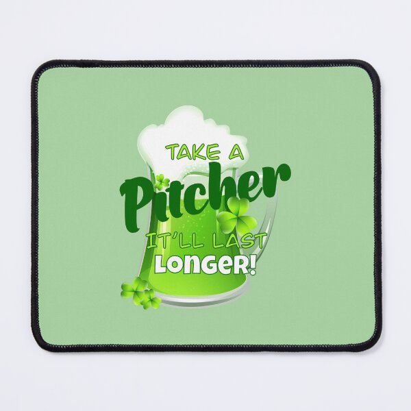Item preview, Take a Pitcher (on Lt. Green) designed and sold by PawsitiveMum.