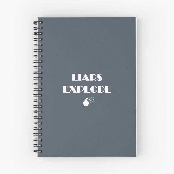 Item preview, Liars Explode Funny Sayings Quote Typography designed and sold by Ellaartdes.