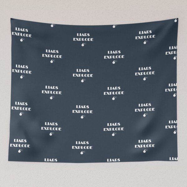 Item preview, Liars Explode Funny Sayings Quote Typography designed and sold by Ellaartdes.
