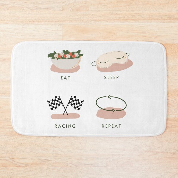 Item preview, eat sleep racing repeat designed and sold by ff1merch ..