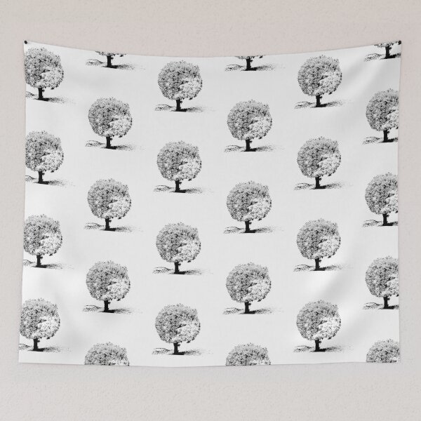 Item preview, Outline tree black and white lovers  designed and sold by Ellaartdes.