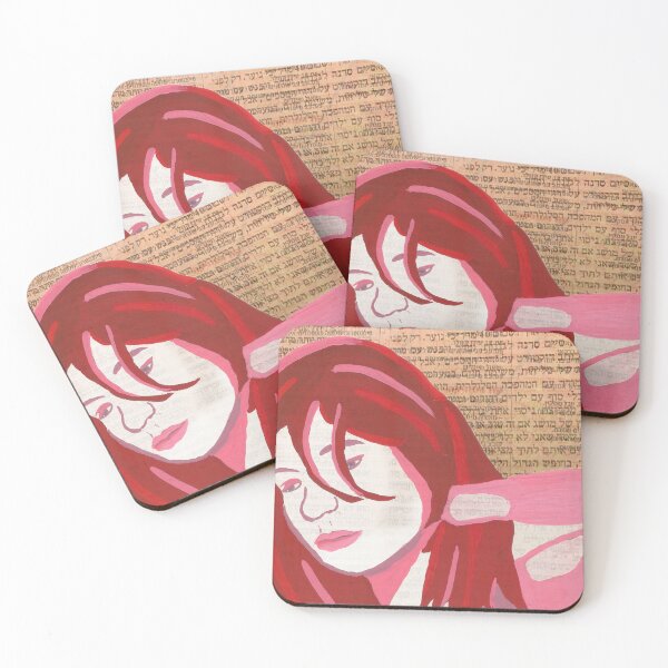 Item preview, Chica de pelo rojo en el periódico designed and sold by Yulia mozes.