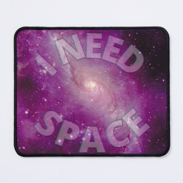 Item preview, I Need Space (Circle) - Violet Purple Galaxy designed and sold by Quirkdom.