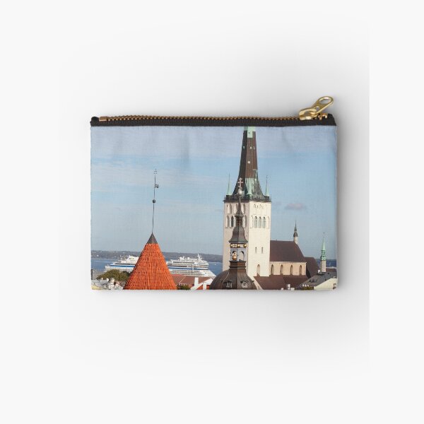 Item preview, View from Toompea of the Lower Town, Old Town with Olai's Church or Oleviste Kirik, and a tower of the city wall, Tallinn, Estonia, Europe designed and sold by Torsten  Krüger.